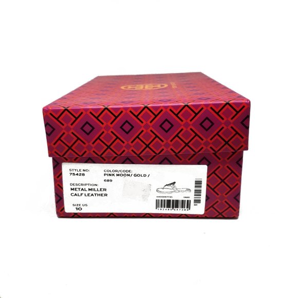 Tory Burch Metal Miller Sandals in Pink Moon/Gold - Picture 11 of 11